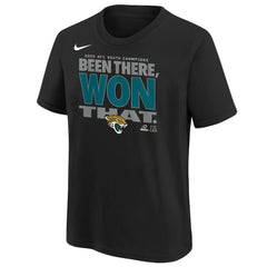 Jacksonville Jaguars Youth 2025 AFC South Division Champions Locker Room Trophy Collection T-Shirt | NFL Sale