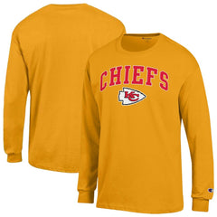 Kansas City Chiefs Arch Over Logo Long Sleeve T-Shirt | NFL Hot
