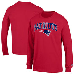 New England Patriots Arch Over Logo Long Sleeve T-Shirt | NFL Sale
