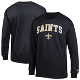 New Orleans Saints Arch Over Logo Long Sleeve T-Shirt | NFL Online