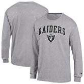 Las Vegas Raiders Arch Over Logo Long Sleeve T-Shirt | NFL Outlet