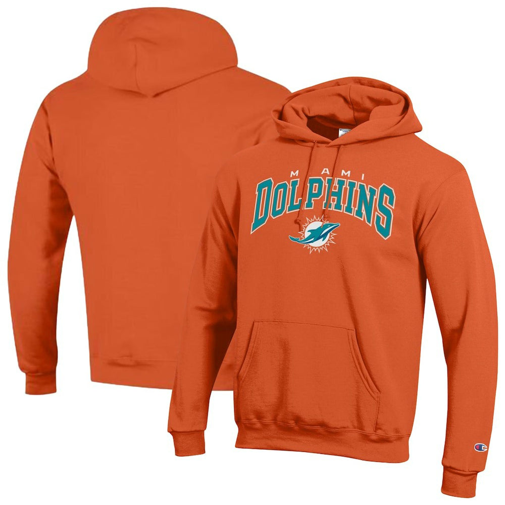 Miami Dolphins Powerblend Arch over Logo Hoodie | NFL Sale
