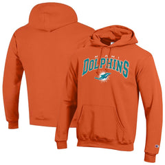 Miami Dolphins Powerblend Arch over Logo Hoodie | NFL Sale