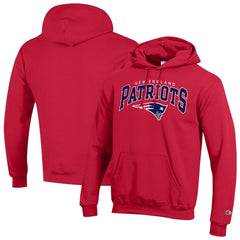 New England Patriots Powerblend Arch over Logo Hoodie | NFL Outlet
