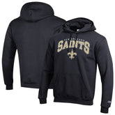 New Orleans Saints Powerblend Arch over Logo Hoodie | NFL Hot