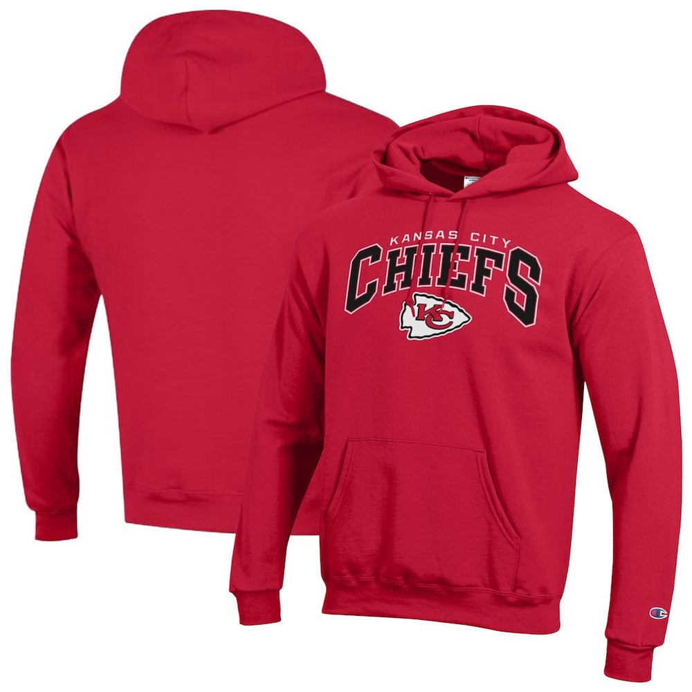 Kansas City Chiefs Powerblend Arch over Logo Hoodie | NFL Discount