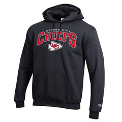 Kansas City Chiefs Powerblend Arch over Logo Hoodie | NFL Outlet