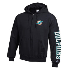 Miami Dolphins Powerblend Fleece Full-Zip Hoodie | NFL Online