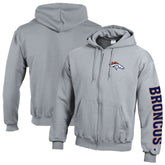 Denver Broncos Powerblend Fleece Full-Zip Hoodie | NFL Hot