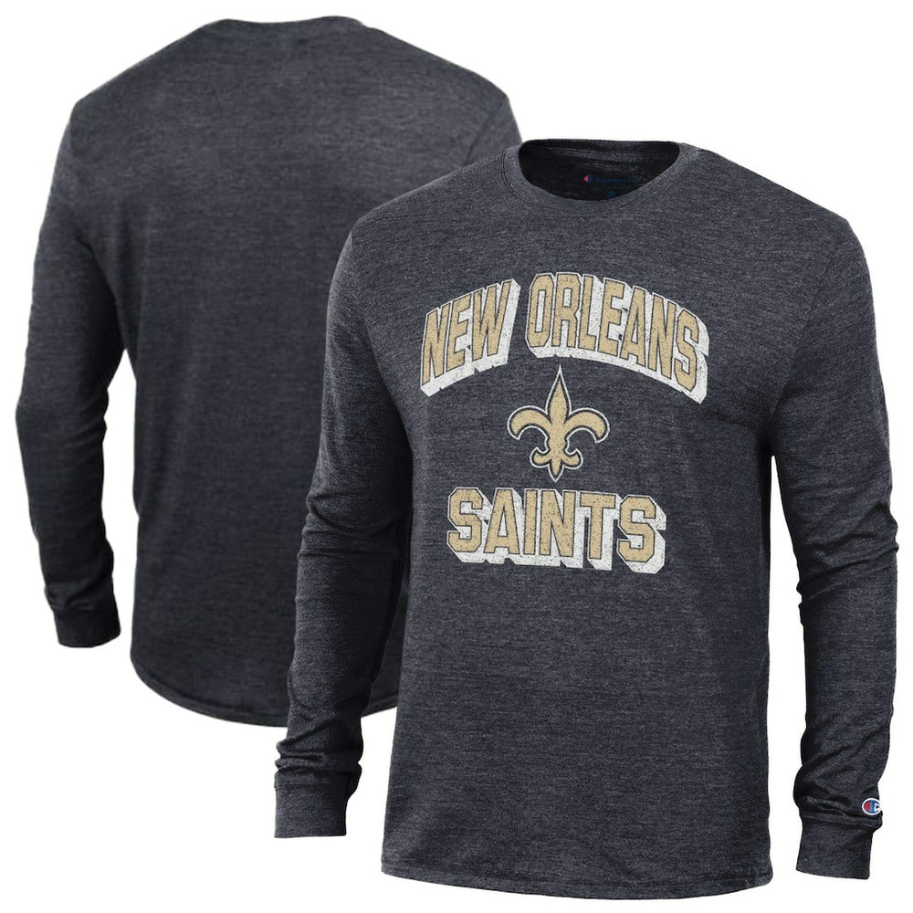 New Orleans Saints Ultimate Tri-Blend Long Sleeve T-Shirt | NFL Discount