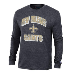 New Orleans Saints Ultimate Tri-Blend Long Sleeve T-Shirt | NFL Discount