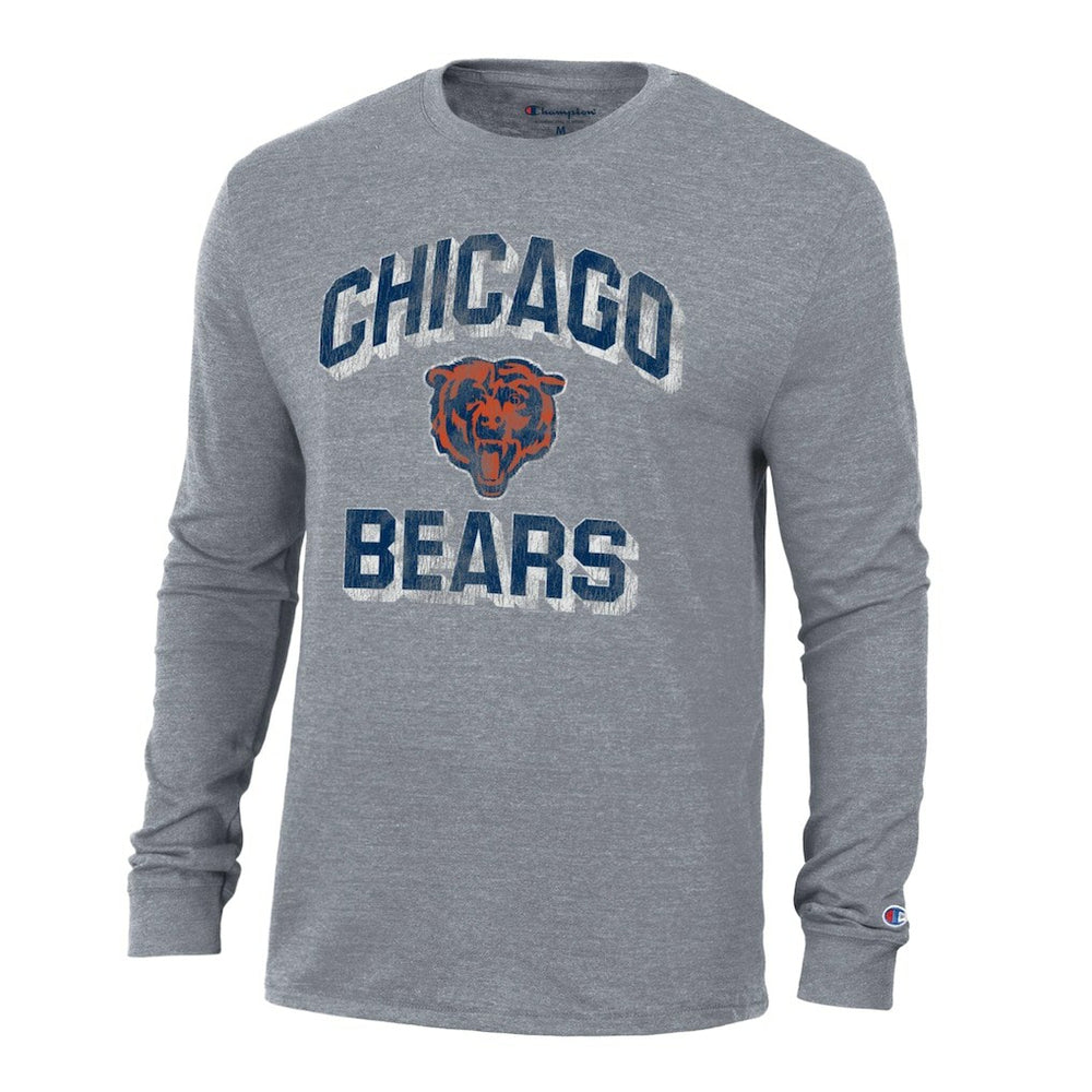 Chicago Bears Ultimate Tri-Blend Long Sleeve T-Shirt | NFL Discount