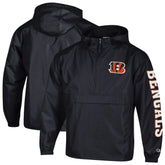 Cincinnati Bengals Packable Windbreaker Half-Zip Jacket | NFL Outlet