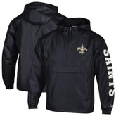 New Orleans Saints Packable Windbreaker Half-Zip Jacket | NFL US