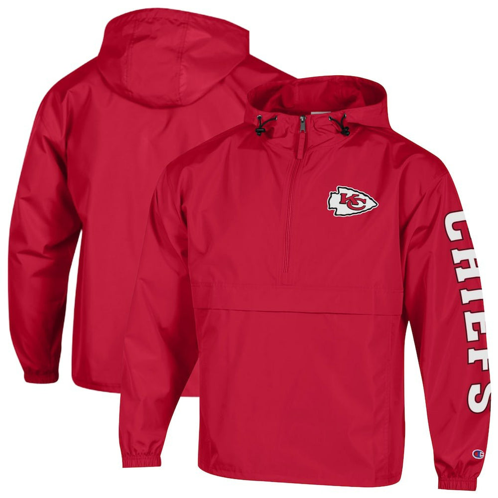Kansas City Chiefs Packable Windbreaker Half-Zip Jacket | NFL New
