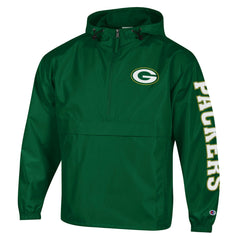 Green Bay Packers Packable Windbreaker Half-Zip Jacket | NFL Hot
