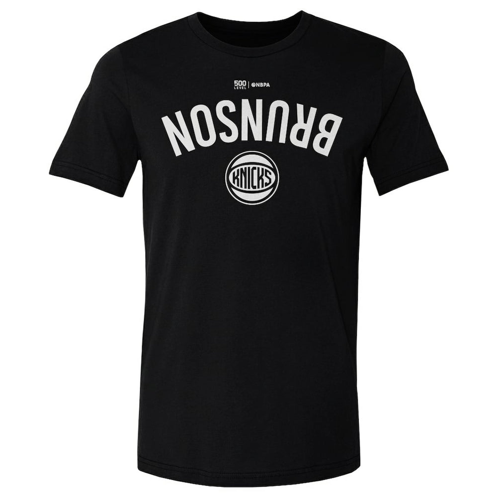 Black Jalen Brunson New York Knicks 500 Level Invert T-Shirt | NBA