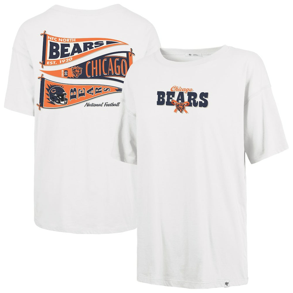 Chicago Bears '47 Women's Bow & Banner Sadie T-Shirt | NFL Discount