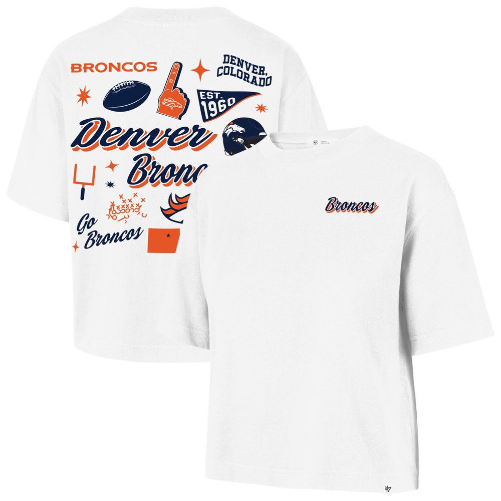 Denver Broncos '47 Women's Collage Script Reed City T-Shirt | NFL Hot