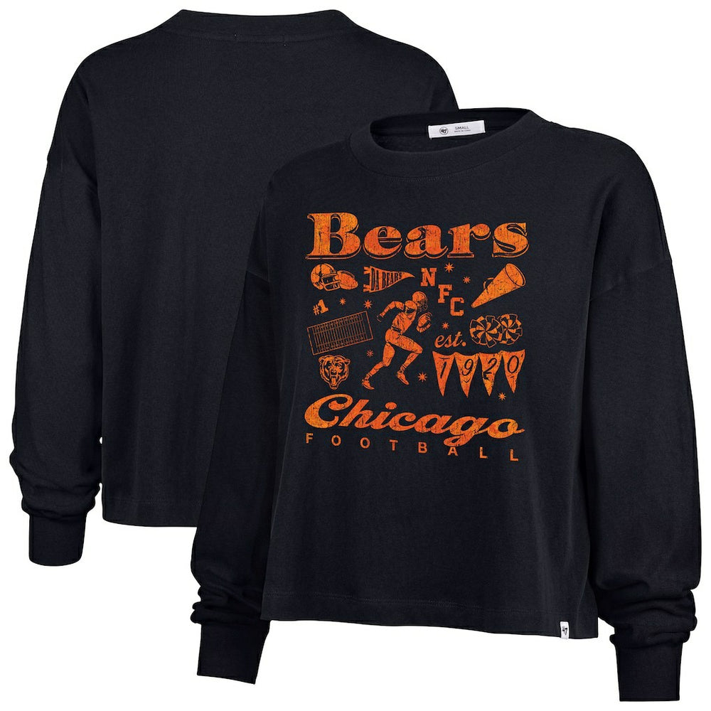 Chicago Bears '47 Women's Team Collage Sydney Long Sleeve T-Shirt | NFL Hot