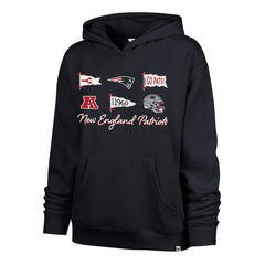 New England Patriots '47 Women's Bow & Banners Naomi Hoodie | NFL Discount