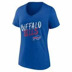 Buffalo Bills Women's Hustle Personalized Name & Number V-Neck T-Shirt | NFL Hot