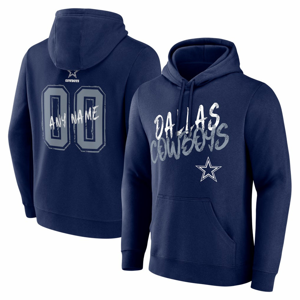 Dallas Cowboys Hustle Personalized Name & Number Hoodie | NFL On sale