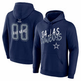 Dallas Cowboys Hustle Personalized Name & Number Hoodie | NFL On sale