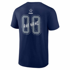 Dallas Cowboys Hustle Personalized Name & Number T-Shirt | NFL Outlet