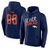 Denver Broncos Hustle Personalized Name & Number Hoodie | NFL Outlet