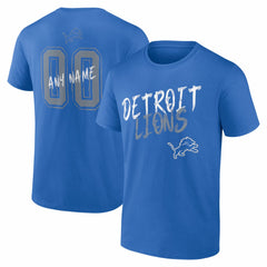 Detroit Lions Hustle Personalized Name & Number T-Shirt | NFL Discount