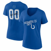Indianapolis Colts Women's Hustle Personalized Name & Number V-Neck T-Shirt | NFL On sale
