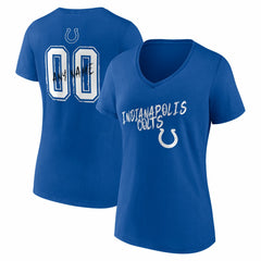 Indianapolis Colts Women's Hustle Personalized Name & Number V-Neck T-Shirt | NFL On sale