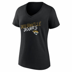 Jacksonville Jaguars Women's Hustle Personalized Name & Number V-Neck T-Shirt | NFL Sale