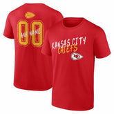 Kansas City Chiefs Hustle Personalized Name & Number T-Shirt | NFL Discount