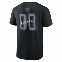 Las Vegas Raiders Hustle Personalized Name & Number T-Shirt | NFL Outlet