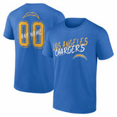 Los Angeles Chargers Hustle Personalized Name & Number T-Shirt | NFL Outlet