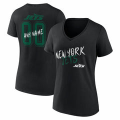 New York Jets Women's Hustle Personalized Name & Number V-Neck T-Shirt | NFL On sale