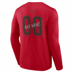 Tampa Bay Buccaneers Hustle Personalized Name & Number Long Sleeve T-Shirt | NFL On sale