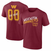Washington Commanders Hustle Personalized Name & Number T-Shirt | NFL On sale