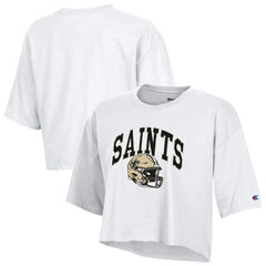 New Orleans Saints Women's Boyfriend Cropped T-Shirt | NFL Hot