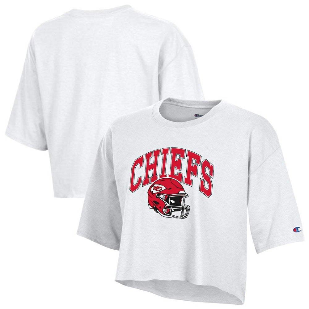 Kansas City Chiefs Women's Boyfriend Cropped T-Shirt | NFL Outlet
