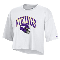 Minnesota Vikings Women's Boyfriend Cropped T-Shirt | NFL On sale