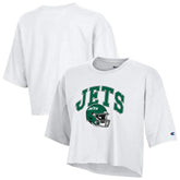 New York Jets Women's Boyfriend Cropped T-Shirt | NFL On sale