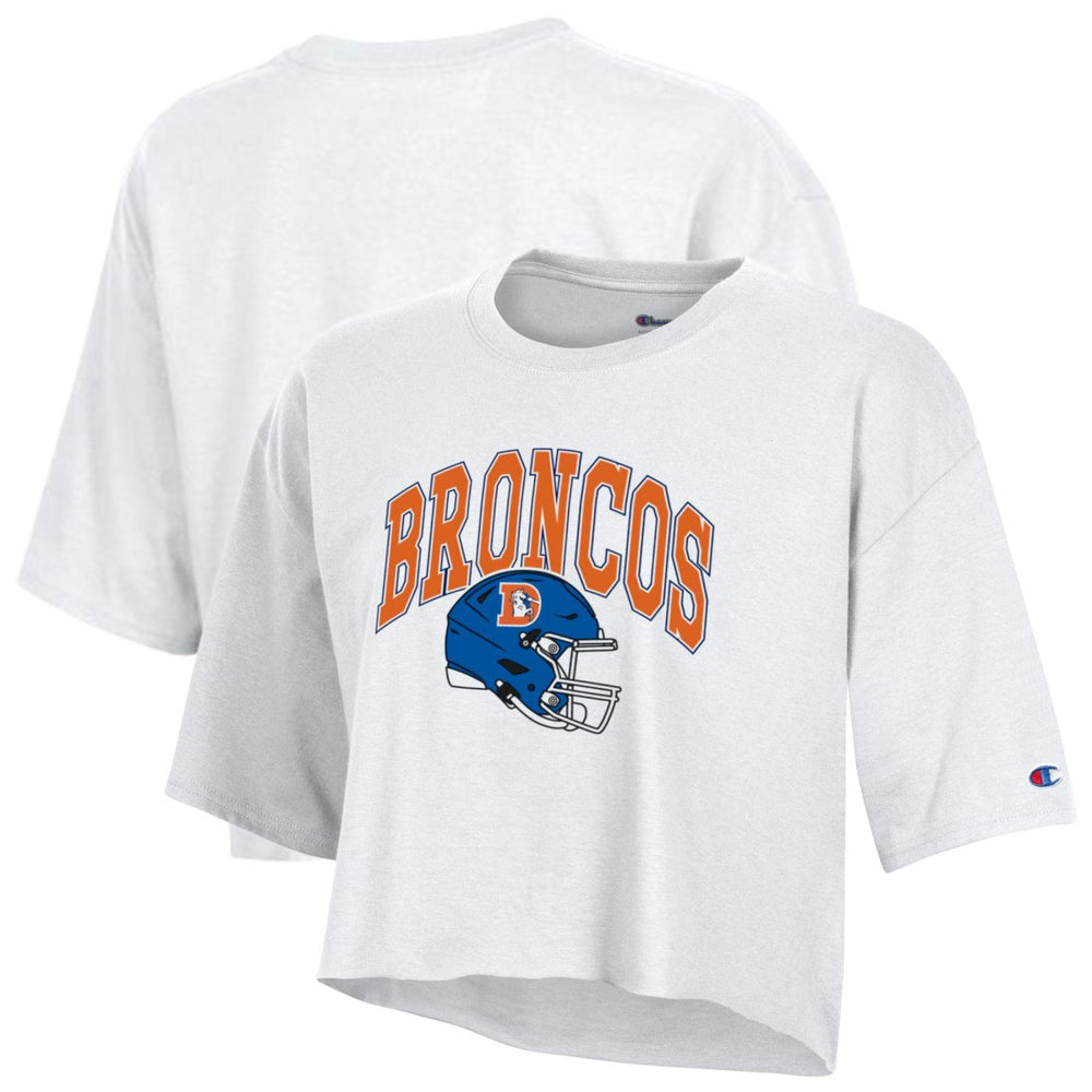 Denver Broncos Women's Boyfriend Cropped T-Shirt | NFL Outlet