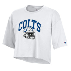 Indianapolis Colts Women's Boyfriend Cropped T-Shirt | NFL Outlet