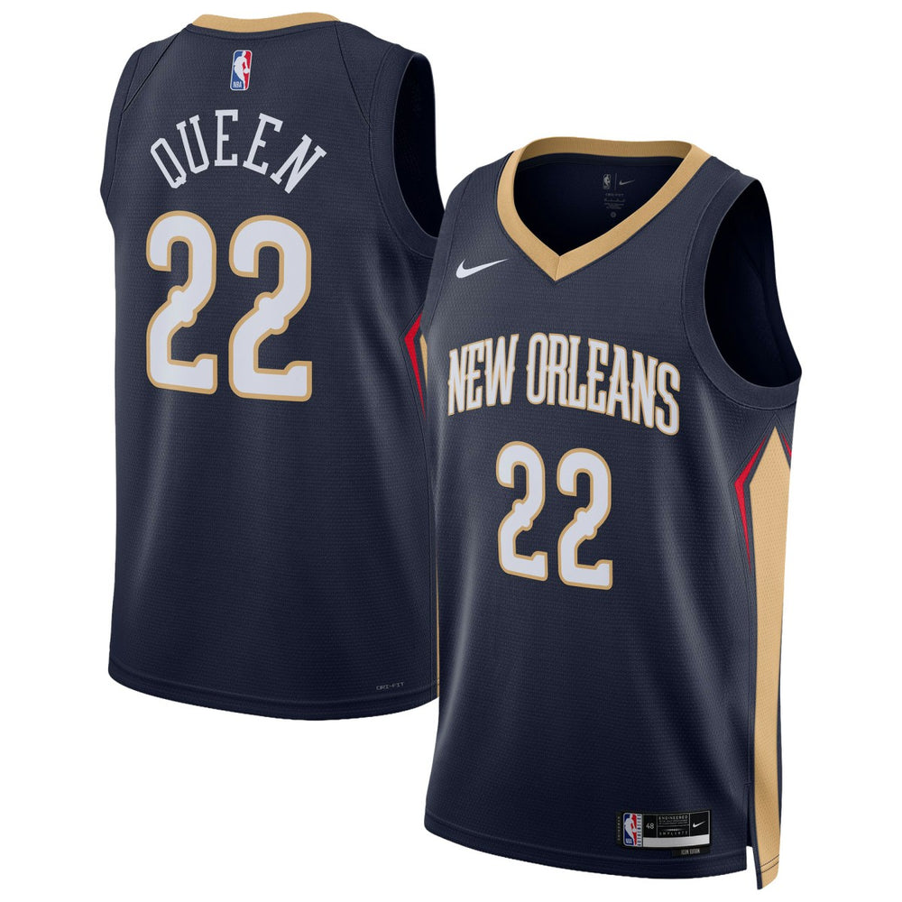 Navy Derik Queen New Orleans Pelicans Unisex Swingman Jersey | NBA
