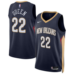 Navy Derik Queen New Orleans Pelicans Unisex Swingman Jersey | NBA