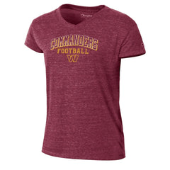 Washington Commanders Women's Triumph Tri-Blend V-Neck T-Shirt | NFL US