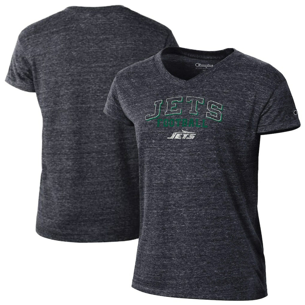 New York Jets Women's Triumph Tri-Blend V-Neck T-Shirt | NFL Discount